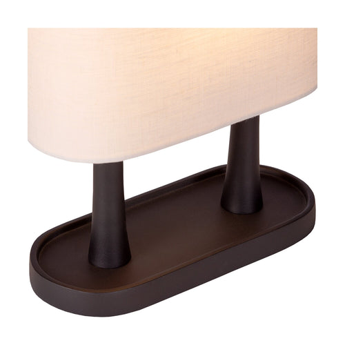 Atmooz tafellamp Bakati - wit - 25 x 11 x H 30 cm - E14