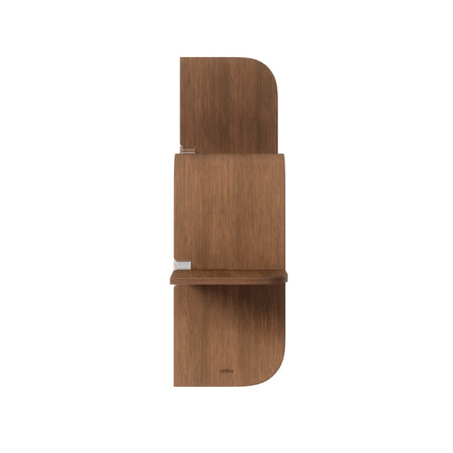 Umbra wandplank Montage - 64 x 48 x 16 cm - Licht walnoot
