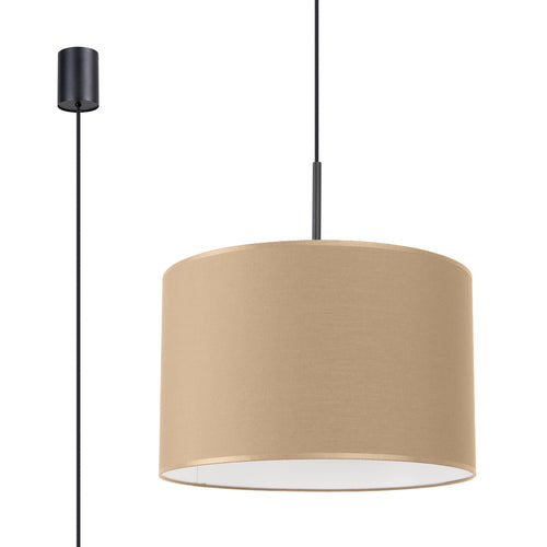Sollux Lighting Hanglamp NEVIA beige - 40x40x137cm