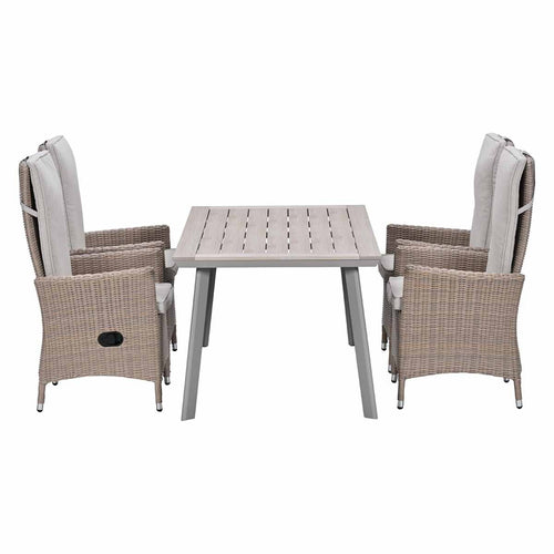 Garden Impressions Tuinset Collin 5-delig - Penedo tuintafel 160x90 taupe