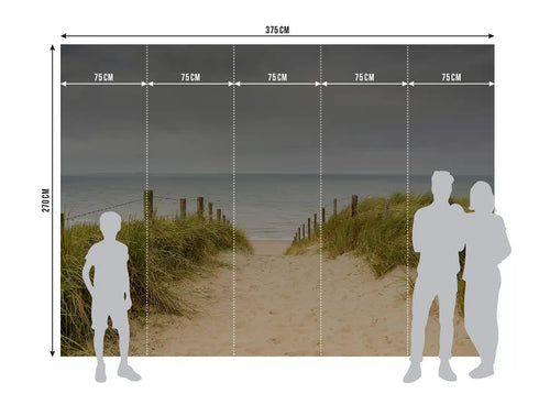 Sanders & Sanders fotobehang strand zand beige - 375 x 270 cm - 601437