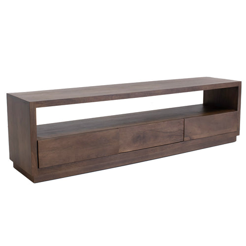 Giga Meubel Tv-meubel Luxurious - Donkerbruin Mangohout - 180x40x50cm - vtwonen shop
