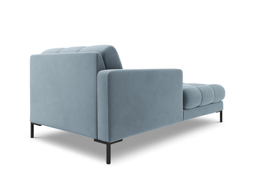 Cosmopolitan Design linker meridiaan Bali flueel, lichtblauw - 185x102x75cm