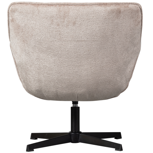 WOOOD draaibare fauteuil Wibo - Chenille - Taupe - 94x71x83 - vtwonen shop