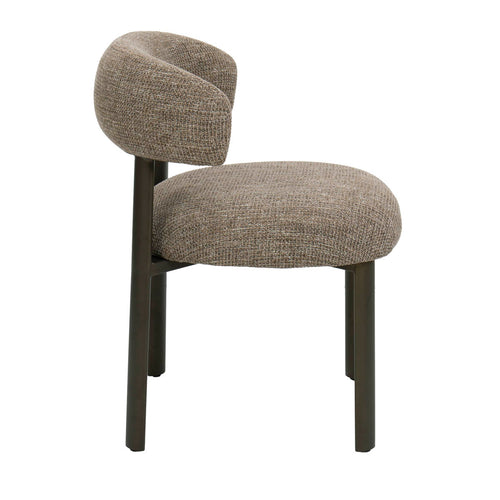 DÉJA Living Eetkamerstoel Alamo - Taupe/Brons - Set van 2