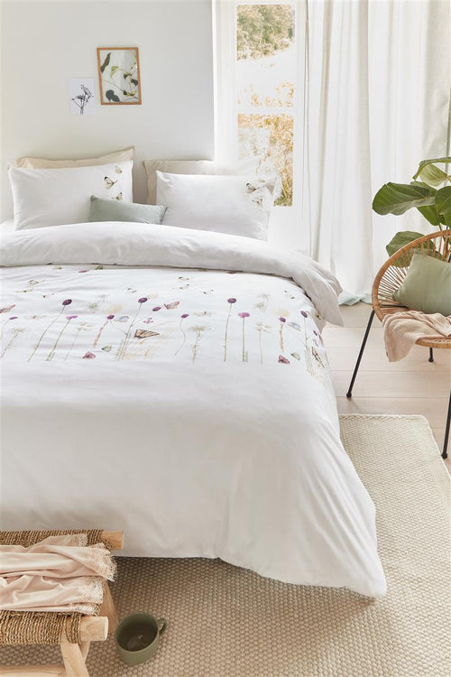 Marjolein Bastin dekbedovertrek Papilio - 200x200/220 cm - naturel