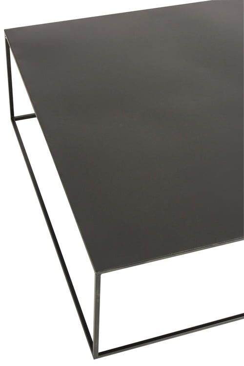 J-Line salontafel Vierkant - metaal - zwart
