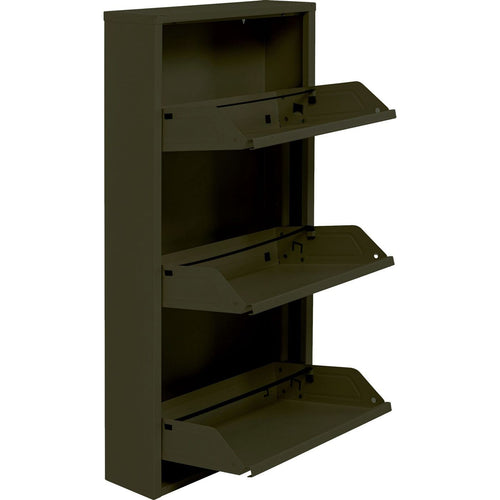 Kare Design Schoenenkast Caruso olijf 3 laden