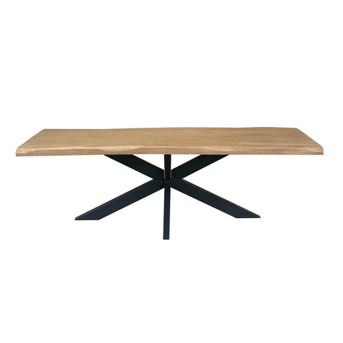 Starfurn Eettafel Dakota - Boomstam Naturel Hout - 160x90x76cm