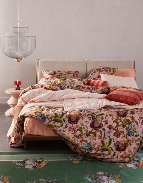 Essenza Roselina dekbedovertrek - Lits-Jumeaux XL – 260x200/220 cm - Evening rose