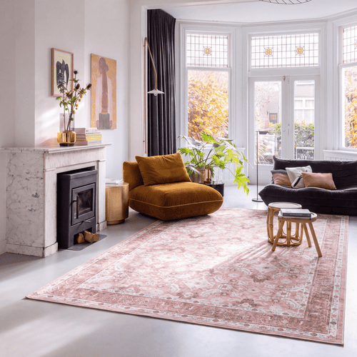 Interieur05 Vintage vloerkleed Serai Roze