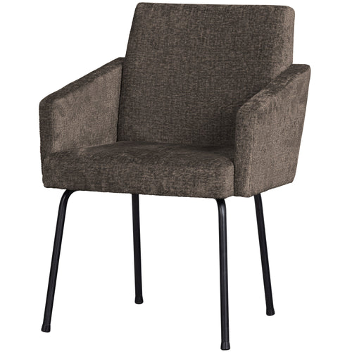 BePureHome eetkamerstoelen Mount - Polyester - Grijs/Bruin - Set van 2 - vtwonen shop