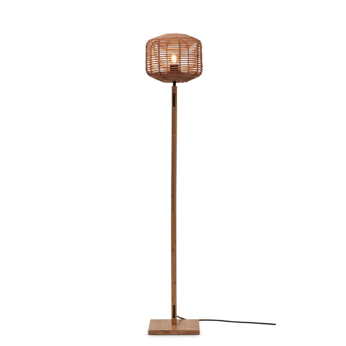 GOOD&MOJO vloerlamp Tanami - bruin - Ø25cm - vtwonen shop