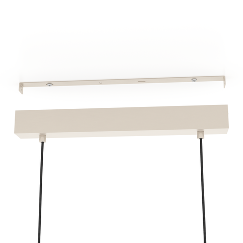 EGLO hanglamp Cawton - e27 - 76 cm - grijs/bruin - staal/hout - vtwonen shop