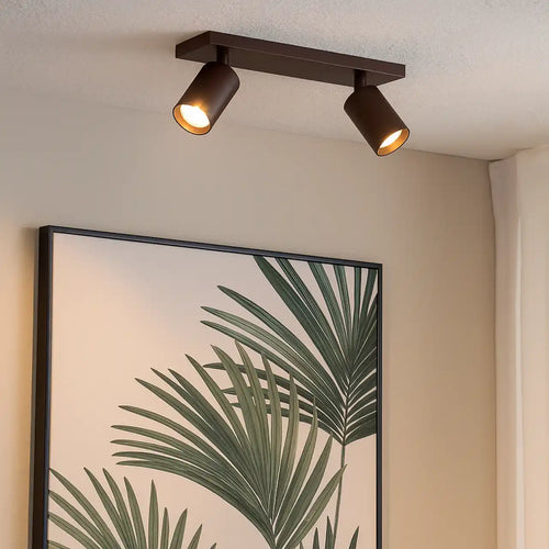 Highlight spot Mila - 2 lichts - 40  x 15   cm - bruin - vtwonen shop