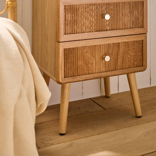 Calicosy - AVA Nachtkastje 3 lades - Licht hout - 35x42x71 cm