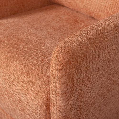 WOOOD draaibare fauteuil Oscar - Chenille - Salmon - 64x78x79 - vtwonen shop