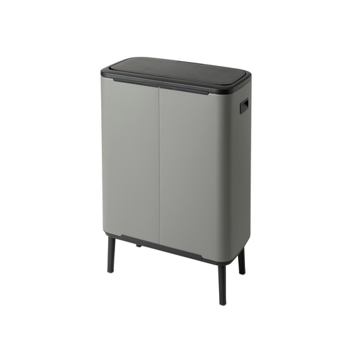 Brabantia Bo Touch Bin Hi, met 1 binnenemmer, 60 liter - Mineral Concrete Grey