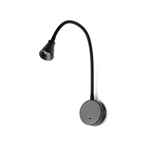Faro Bel - LED Indoor Wandlamp Leeslamp Zwart