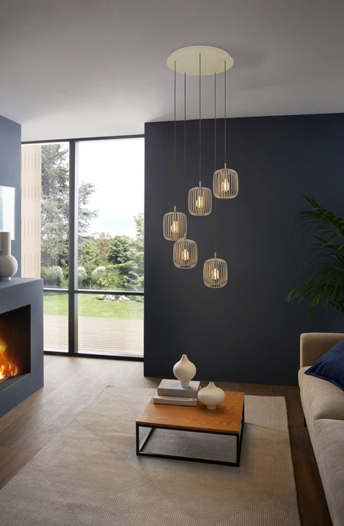 EGLO hanglamp Romazzina - e27 - ø 50 cm - zandkleur - vtwonen shop