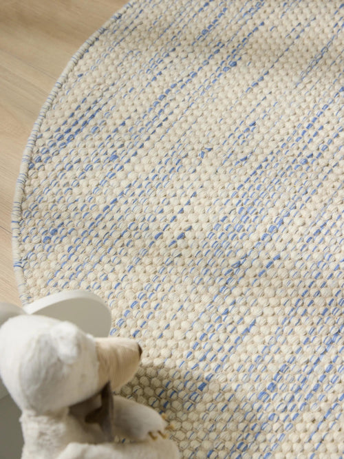 benuta kindervloerkleed Rocky - blauw - ø 100 cm