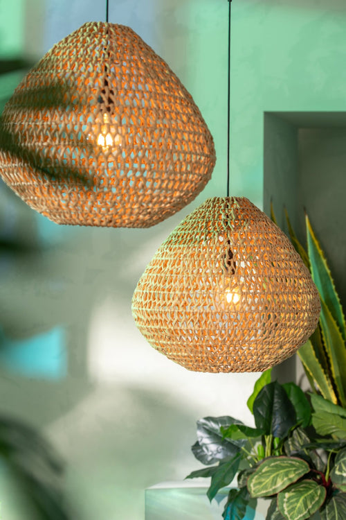 J-Line hanglamp Getwist - metaal - naturel