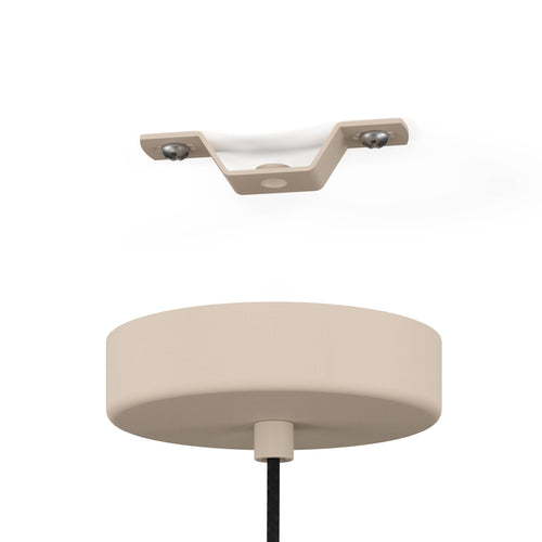 EGLO hanglamp Valdiola - e27 - ø 36 cm - beige/goud - staal