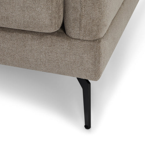 Furnhouse chaise longue bank rechts Maggie - Taupe - Stof - 95x290x90