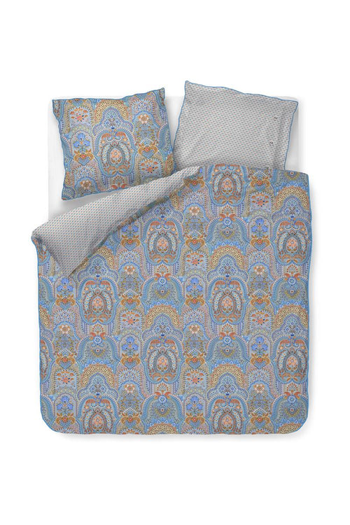 Pip Studio dekbedovertrek Jabali Flower - 260x200/220 cm - blauw