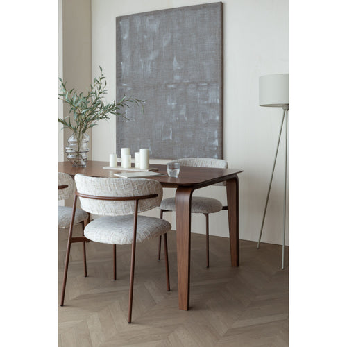 Housecraft Living Walden Eettafel 160x90 cm Hout Walnootkleur bruin