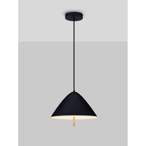 Nova Luce OROS Dome hanglamp voor plafond, zandkleurig zwart, LED, 17W, 917lm, 3000K