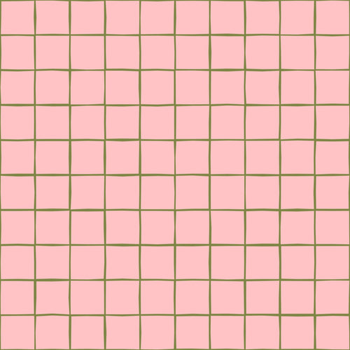 ESTAhome behang geblokt motief licht roze - 50 x 900 cm - 131594 - vtwonen shop