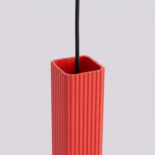 Sollux Lighting Hanglamp RAYO 1 rood - 8x8x118cm