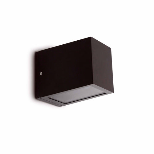 Faro Lacre - 1 Licht Wandlamp Buiten Donkergrijs IP54, E27