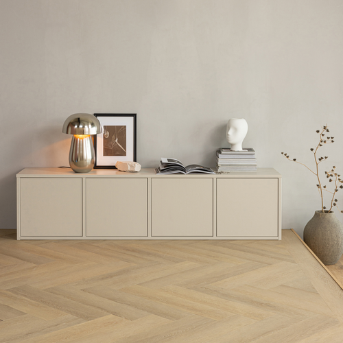 WOOOD tv meubel Merel - Grenen - Dust - 49,5x198x39,5