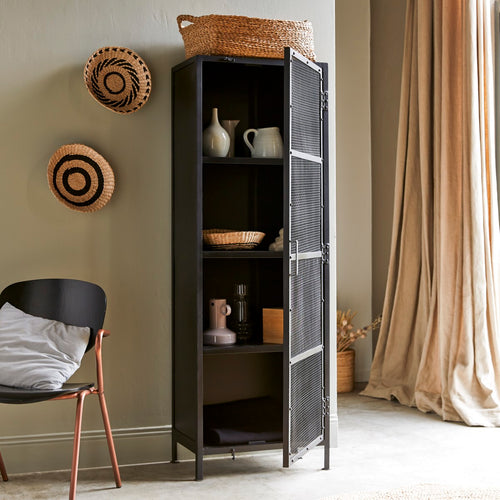 Tikamoon Kast met metaalgaas - Zwart