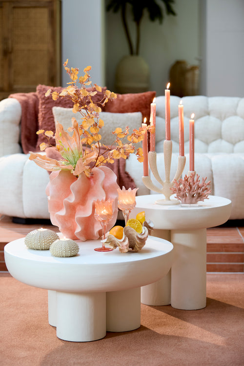 Light & Living salontafel MIZUHO - Ø70x35cm - wit - vtwonen shop