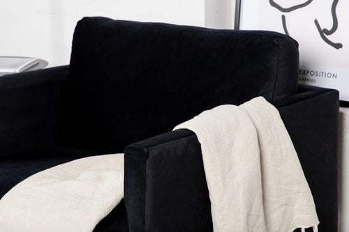 BRAM Fauteuil Rowen - Zwart - vtwonen shop