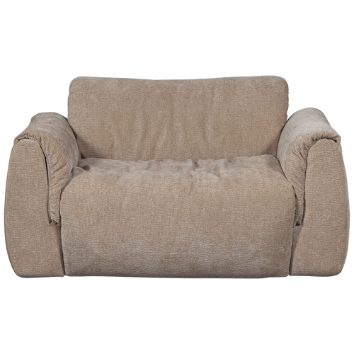 WOOOD loveseat Baggy - 3D Chenille - Zand - 81x138x101 - vtwonen shop