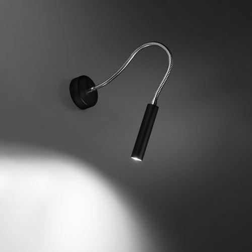 Sollux Lighting Wandlamp AXIL zwart - 8x52x52cm
