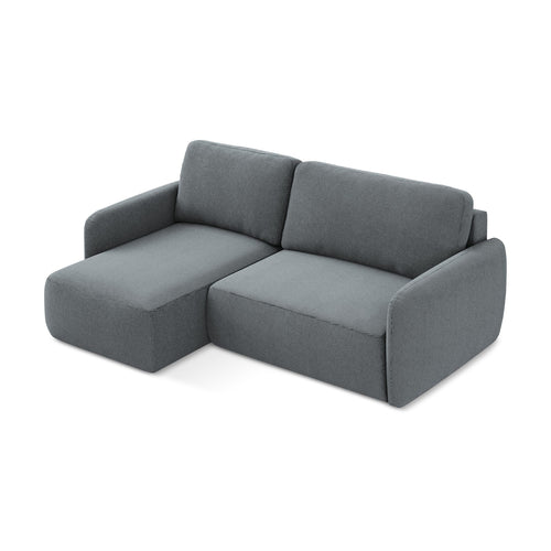 LaMiaSofa hoekbank links Corle - textuurstof - jeans - 207x148x86