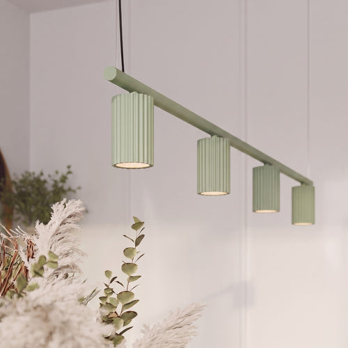 Sollux Lighting Kroonluchter KARBON 4 salie - 122x6,5x212cm