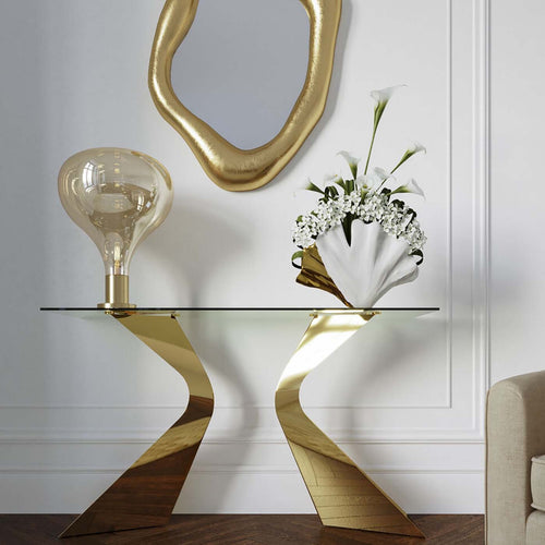 Kare Design Console Gloria 140x45cm goud - vtwonen shop