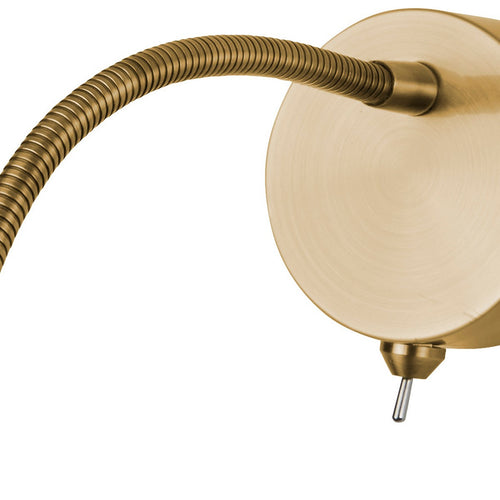 Searchlight Flexy Wall Flexy LED verstelbare wandlamp - satijn messing