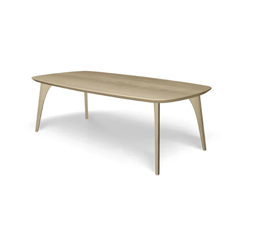 Deens Ovaal - Houten poot - 220 x 100 cm - Deer Brown