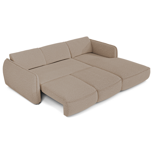 Sia Home - Rechte hoekbanken LIVIA - Bouclette stof - Beige - 274cm