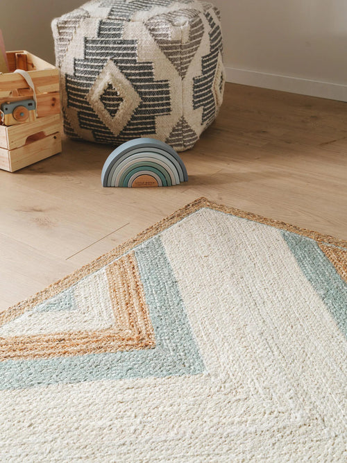 benuta kindervloerkleed Frieda - mint - 120x170 cm