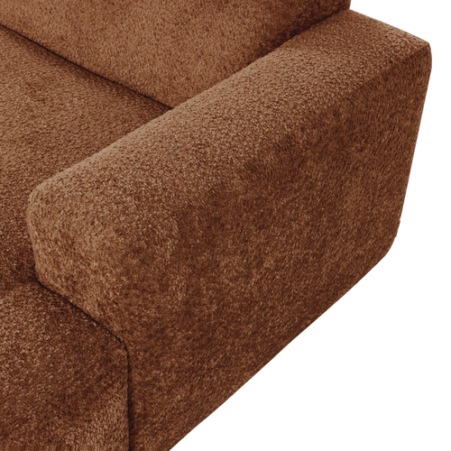 WOOOD chaise longue bank rechts Mojo Base - Wollig - R.bruin - 74x112x162
