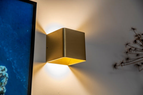 Artdelight Wandlamp Fulda - Goud