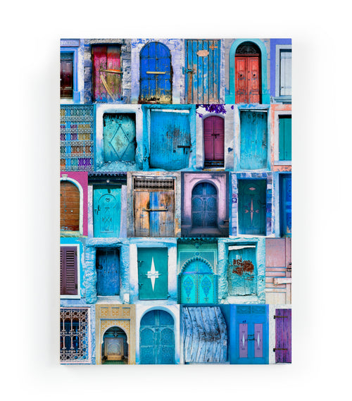 Canvas 60x40 Afdruk Blauwe Deur - vtwonen shop